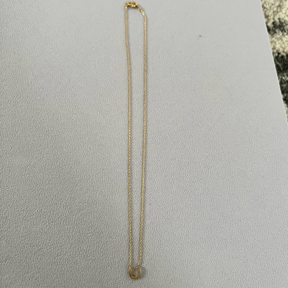 Gold Horseshoe Necklace - Picture 2 of 2